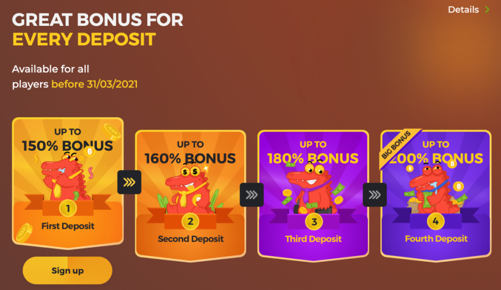 BC Game first deposit bonus